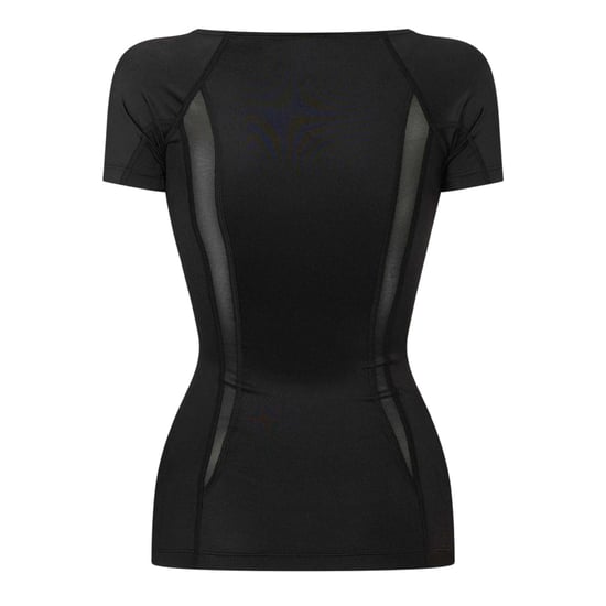 Skins - "Dnamic" Oberteil für Damen, U-Boot-Ausschnitt , Hochleistungsmaterial, Fitnessstudio (Schwarz) - Image 2