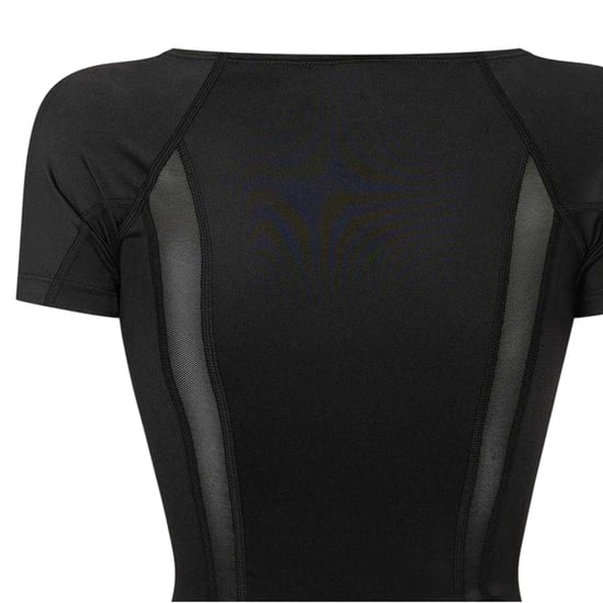 Skins - "Dnamic" Oberteil für Damen, U-Boot-Ausschnitt , Hochleistungsmaterial, Fitnessstudio (Schwarz) - Image 3