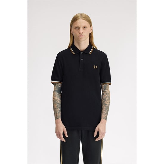 Fred Perry - Poloshirt für Herren (Schwarz/Braun) - Image 3