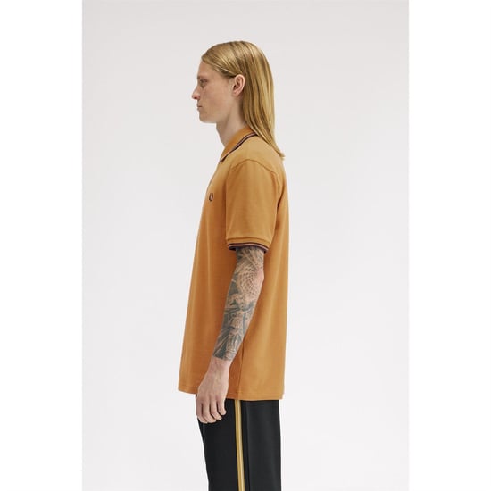Fred Perry - Poloshirt für Herren (Dunkel Karamell) - Image 3