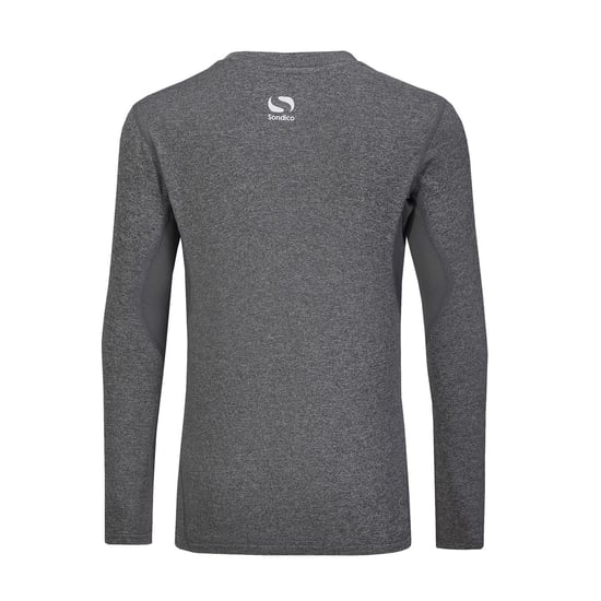 Sondico - "Core" Base Layer Oberteil für Kinder, Atmungsaktiv, Langärmlig (Grau meliert) - Image 2
