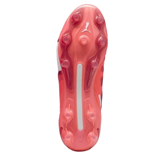 Puma - "King Ultimate" Fußballschuhe mit festem Boden für Damen (Weiß/Feuerrot) - Image 4
