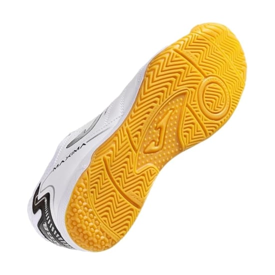 Joma - "Maxima" Hallenfußballschuhe für Herren, Verstärkte Zehe (Weiß/Grau) - Image 4