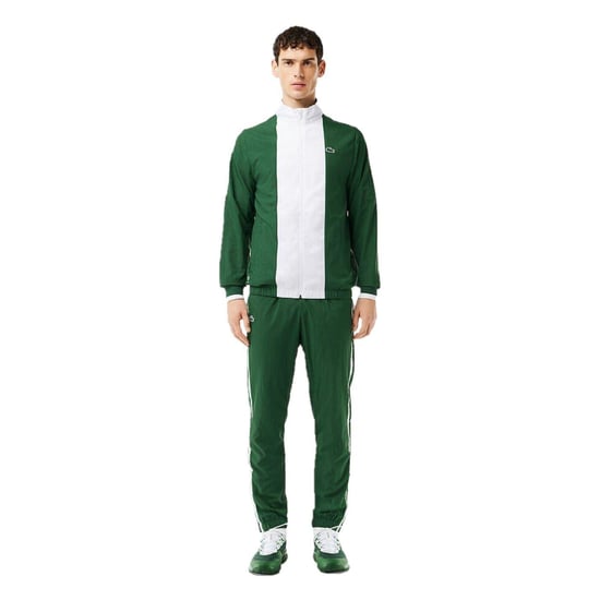 Lacoste - "Daniil Medvedev" Trainingsanzug für Herren, Reißverschluss (Grün/Weiß) - Image 1