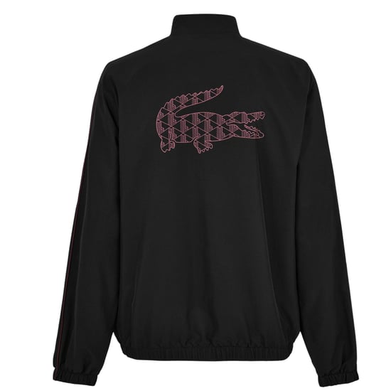 Lacoste - Trainingsanzug für Herren, Weiter Stehkragen (Schwarz/Espresso-Braun) - Image 4