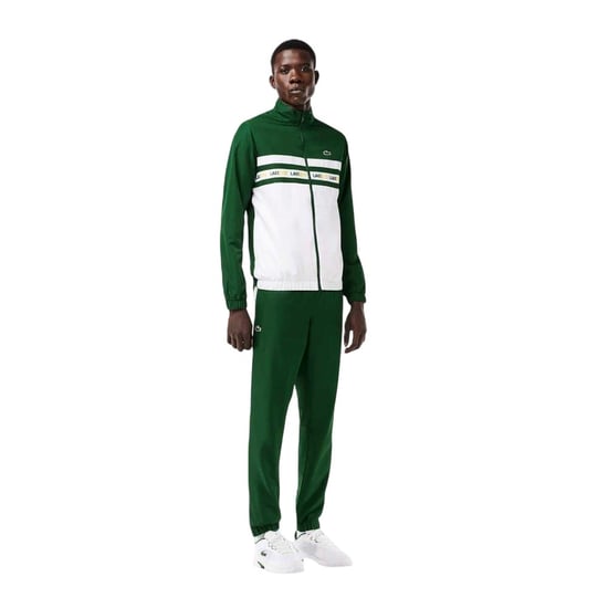 Lacoste - Trainingsanzug-Set für Herren, Tennis (Grün/Weiß) - Image 3