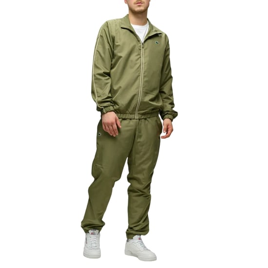 Lacoste - Trainingsanzug für Herren, Weiter Stehkragen (Khakigrün) - Image 1