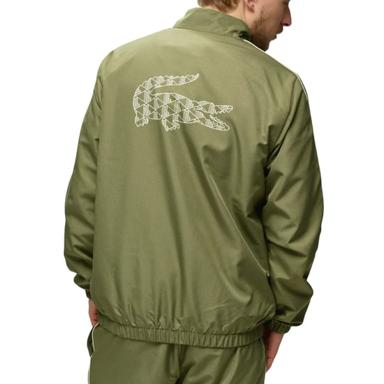 Lacoste - Trainingsanzug für Herren, Weiter Stehkragen (Khakigrün) - Image 5