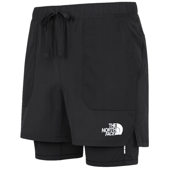 The North Face 4' Sunriser Herren Schwarz 2in1 Shorts - Image 2