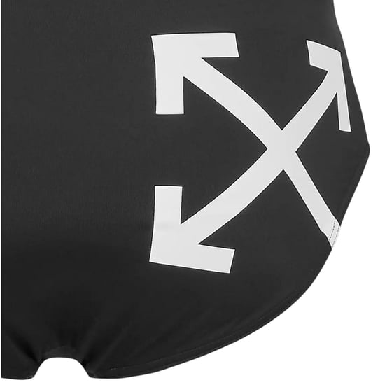Off White - Schwimmshorts für Herren, Schwimmen, Regulär (Schwarz/Weiß) - Image 4