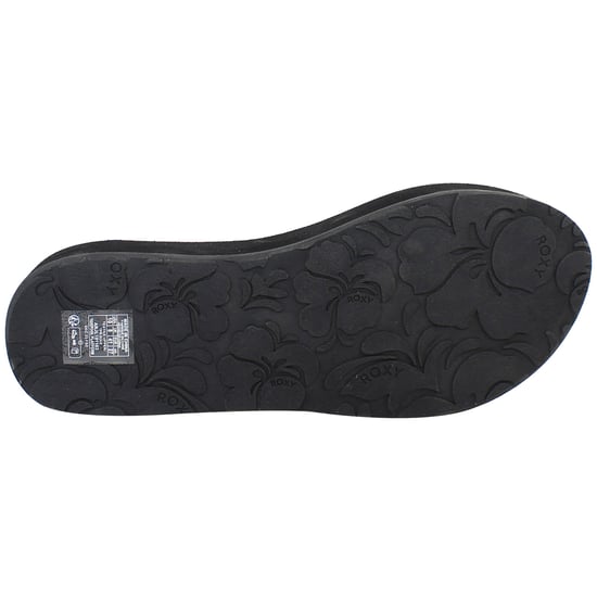 Roxy Tidepool Damen Schwarze Keil-Flip-Flops - Image 5