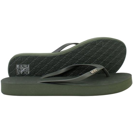 Roxy Viva Higher Damen Flip-Flops in Grün - Image 4