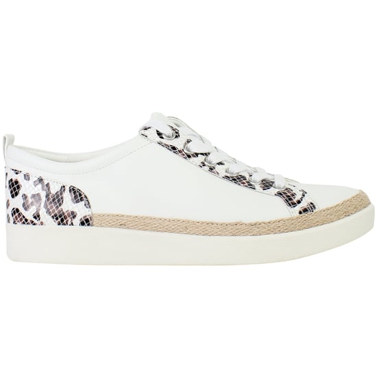 Vionic Winny Leopard Snake Damen Plimsolls Weiß - Image 1