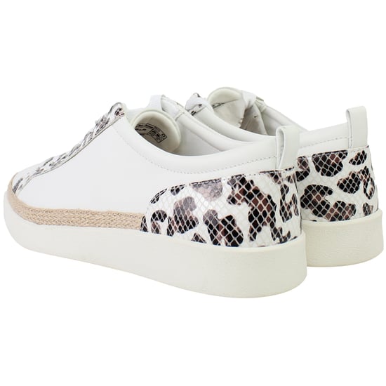 Vionic Winny Leopard Snake Damen Plimsolls Weiß - Image 3