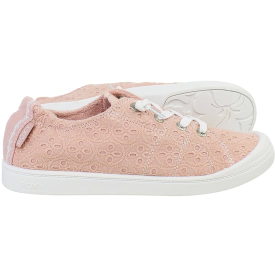 Roxy Bayshore Plus Damen Pink Plimsolls - Image 3