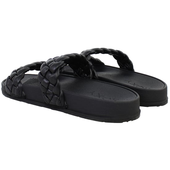 Roxy Slippy Geflochtene Damen Schwarz Slipper - Image 3