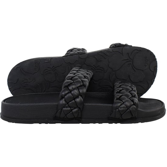 Roxy Slippy Geflochtene Damen Schwarz Slipper - Image 4