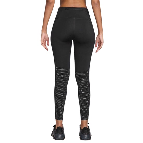 Nike - "T Flash" Lauftights für Damen (Schwarz/Silber) - Image 2