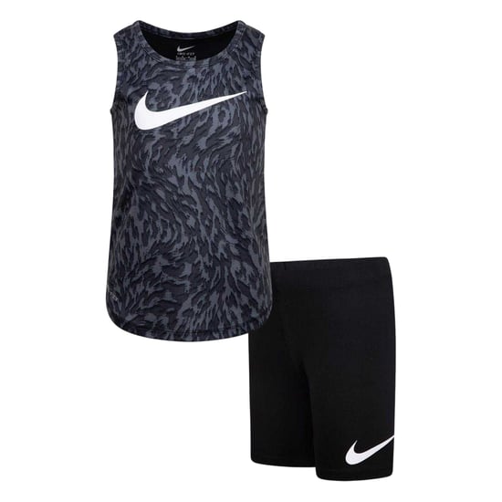 Nike - "Veneer" Set Oberteil & Shorts für Kinder (Schwarz) - Image 2
