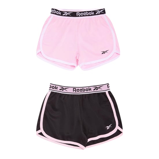 Reebok - Shorts für Mädchen (2er-Pack) (Schwarz/Pink) - Image 1