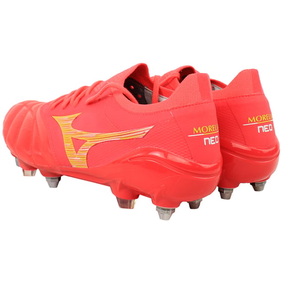 Mizuno Morelia Neo IV Beta Japan Mix Herren Rote Fußballschuhe - Image 3
