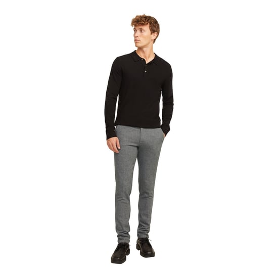 Jack And Jones - "Henry" Chino für Herren (Grau meliert) - Image 4