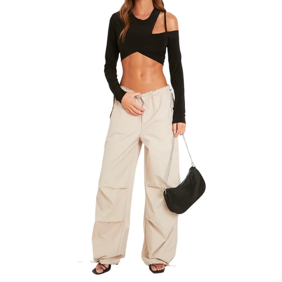 Missy Empire - Cargo-Hose für Damen (Beige) - Image 3