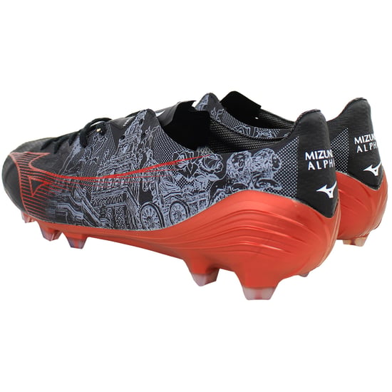 Mizuno Alpha SR4 FG/AG Herren Fußballschuhe Schwarz - Image 3