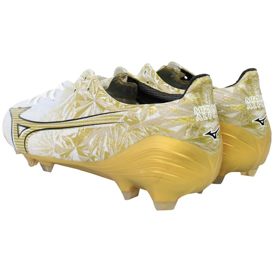 Mizuno Alpha Japan Herren Fußballschuhe Weiß/Gold - Image 3
