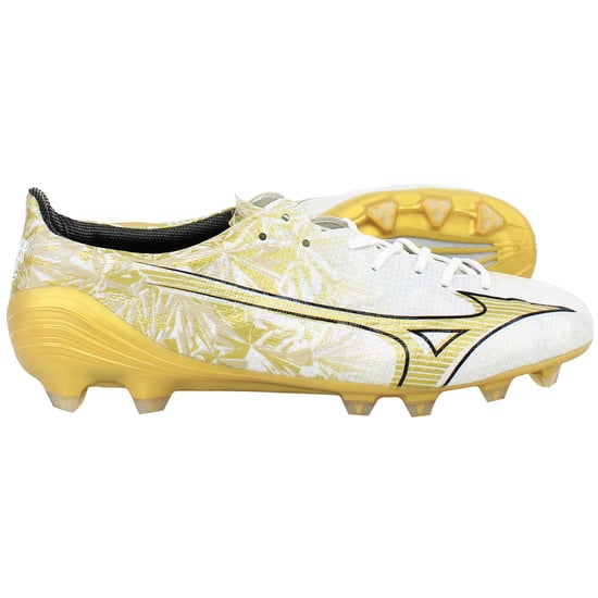 Mizuno Alpha Japan Herren Fußballschuhe Weiß/Gold - Image 4