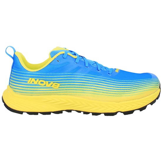 Inov-8 Trailfly Herren Lauf Schuhe Blau/Gelb - Image 1