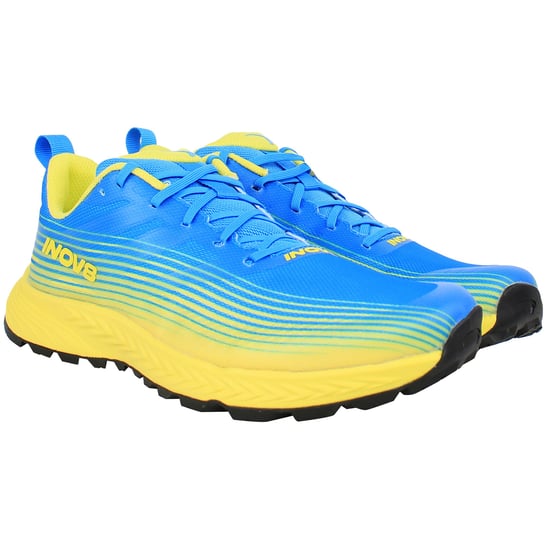 Inov-8 Trailfly Herren Lauf Schuhe Blau/Gelb - Image 2