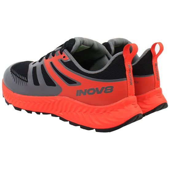 Inov-8 Trailfly Herren Schwarze/Feurige Rote Laufschuhe (Breite Passform) - Image 3