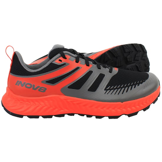 Inov-8 Trailfly Herren Schwarze/Feurige Rote Laufschuhe (Breite Passform) - Image 4