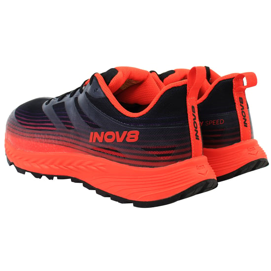 Inov-8 Trailfly Speed Herren Schwarz/Feuriges Rot Laufschuhe - Image 3
