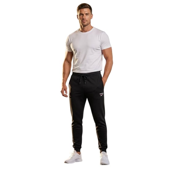 Reebok - "Identity" Jogginghosen für Herren (Schwarz/Weiß) - Image 1