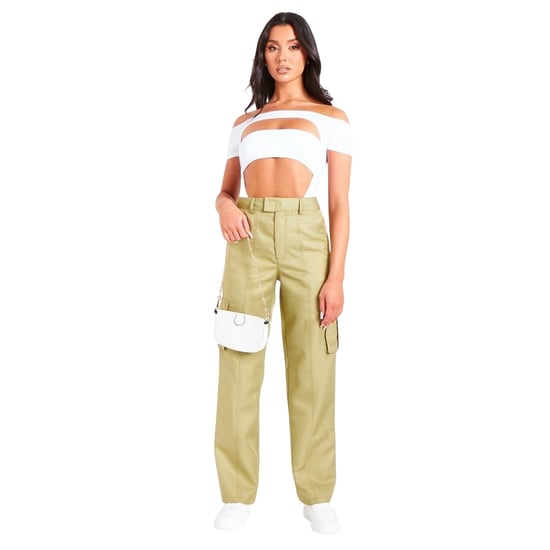 Missy Empire - Cargo-Hose für Damen (Oliv) - Image 4