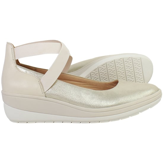 Vionic Ellery Damen Beigefarbene Wedges - Image 4