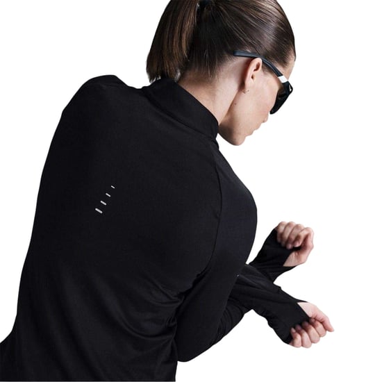 Nike - "Swift" Oberteil für Damen, mit kurzem Reißverschluss, Laufen (Schwarz) - Image 4