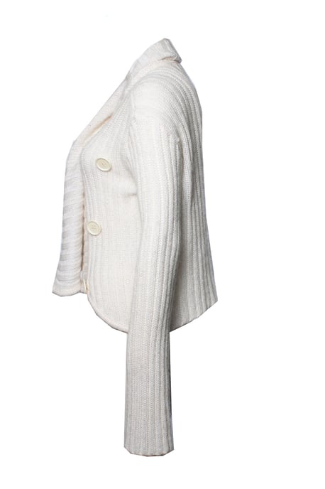 Emporio Armani, cremefarbene Strickjacke - Image 3