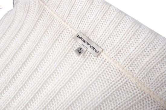 Emporio Armani, cremefarbene Strickjacke - Image 6