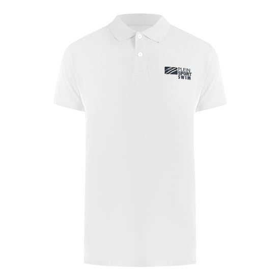 Klassisches Polo-Shirt mit kurzem Arm und Kragen-Logo in Weiß - Image 1