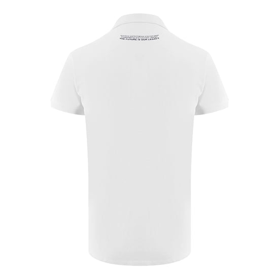 Klassisches Polo-Shirt mit kurzem Arm und Kragen-Logo in Weiß - Image 2
