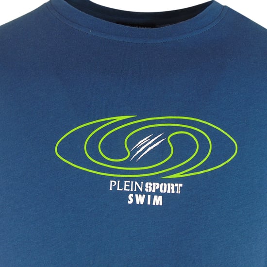 T-Shirt mit kurzen Ärmeln in Dunkelblau - Image 3