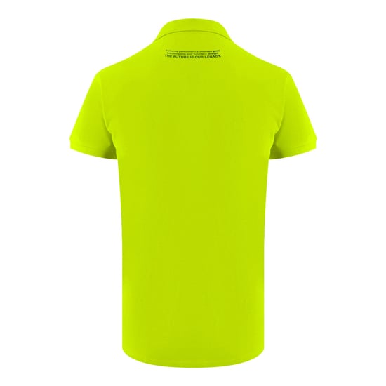 Basic Kurzarmkragen-Logo-Polo-Shirt in Gelb - Image 2