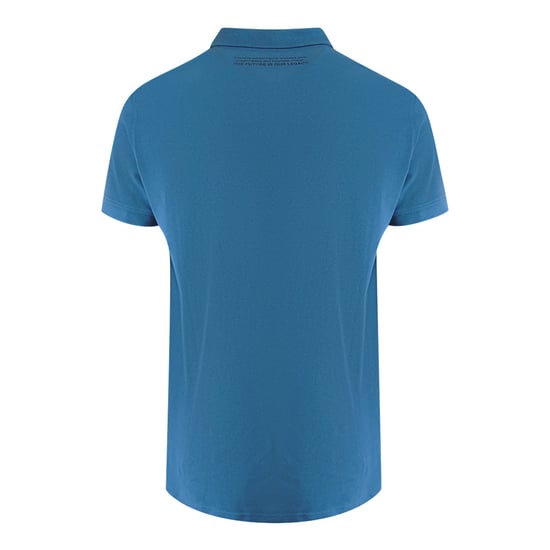 Klassisches Kurzarm-Kragen-Logo-Poloshirt in Blau - Image 2