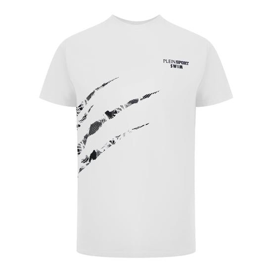 Kurzarmkratz-Logo T-Shirt in Weiß - Image 1