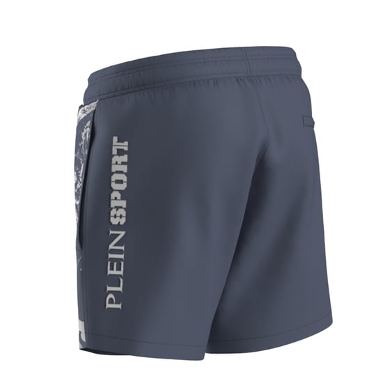 Wassertiger-Logo-Schwimmshorts in Grau - Image 3