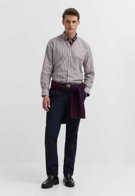 Bugatti Herren Freizeithemd Poplin Button-Down-Kragen - Image 3