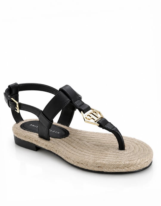 Flache Sandalen Hexagon - Image 1
